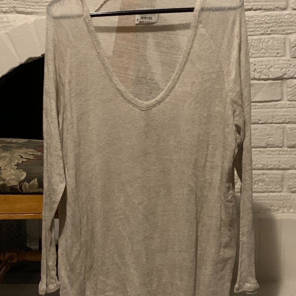 Long Sleeve Brandy Melville Sheer Top